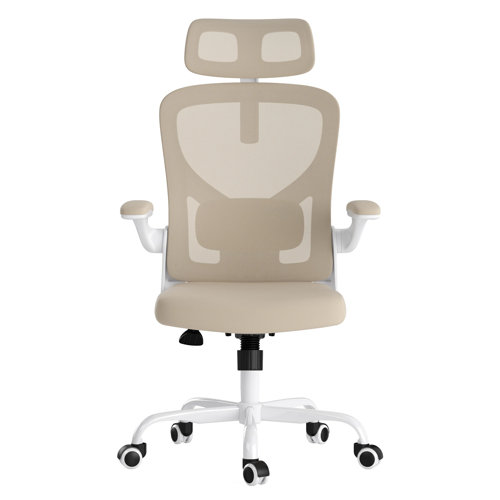 Ergonomic Office Chair High Back Computer Chair With Armrests And Adjustable Lumbar Support For Home Office Study Room