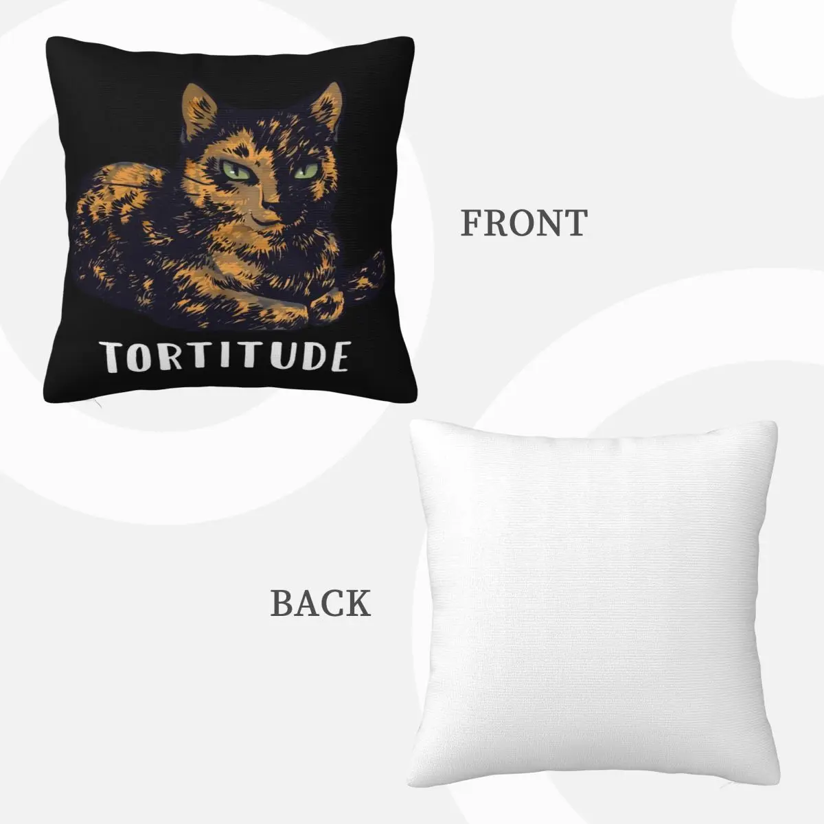 Tortitude Tortoiseshell Cats S Summer Style Colour Holiday New Design Casual Woman Casual Summer New Brand Pillow Case 3