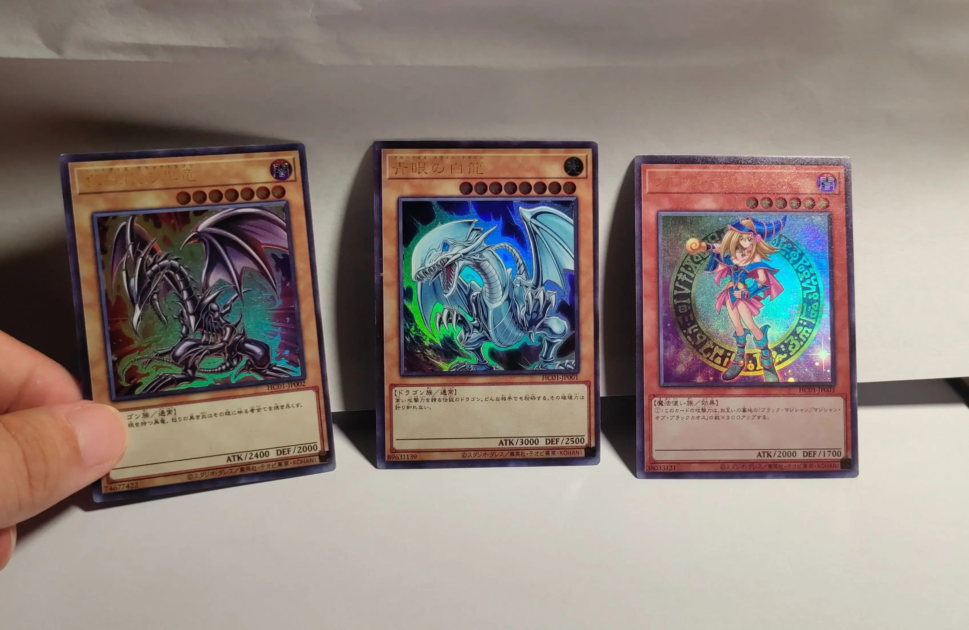 

Yu-Gi-Oh Ultra Rare HC01-JP001/Blue-Eyes White Dragon Red-Eyes Black Dragon Dark Magician Girl Gift Card Toys (Not Original)