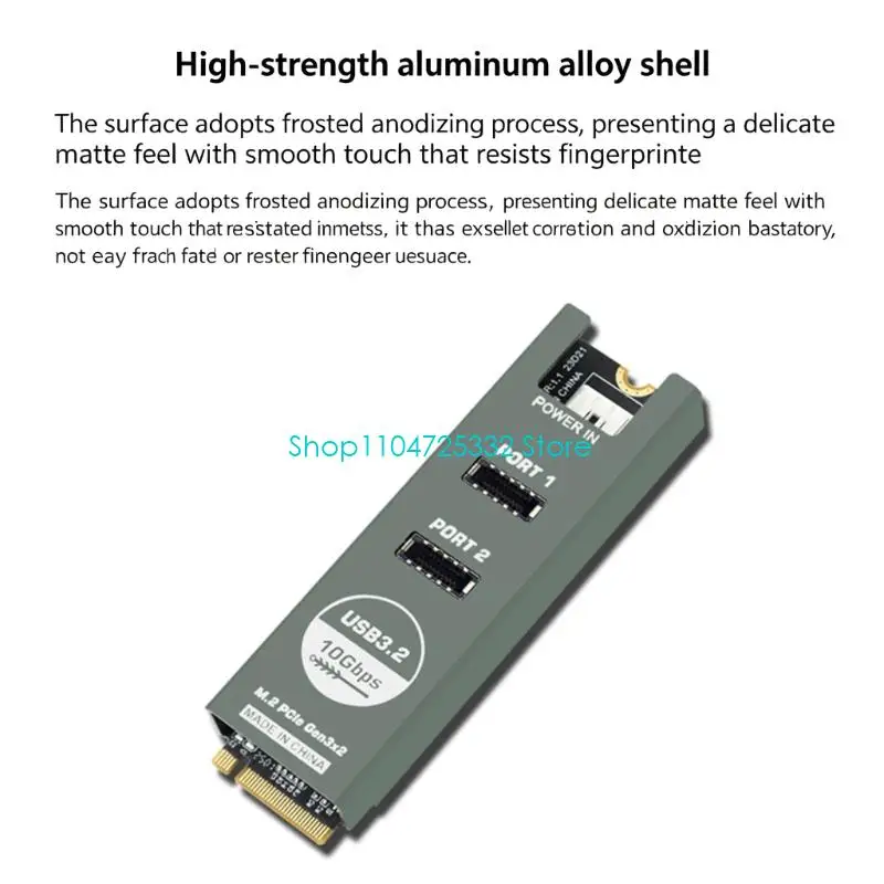 P5EA PCIE M.2 NVMe-더블 10G 유형 E 어댑터(냉각 케이스 확장 카드 포함)