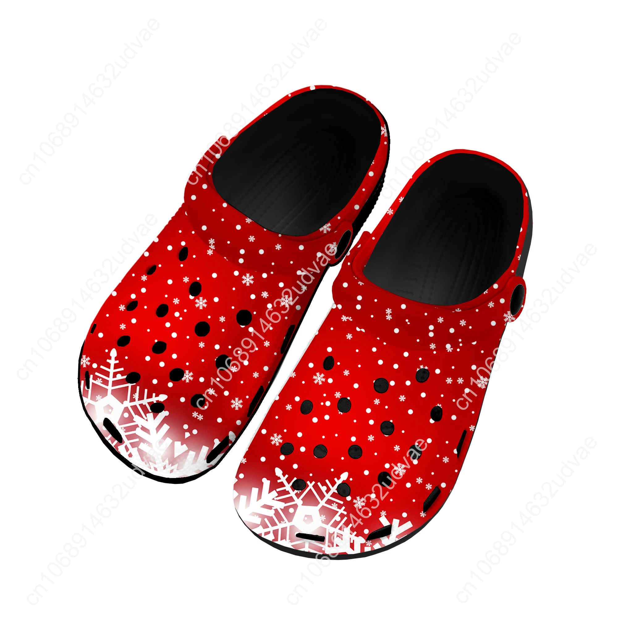 Merry Christmas Gift Santa Claus Home Clogs Custom Water Shoes Mens Womens Teenager Shoe Garden Clog Beach Hole Black Slippers