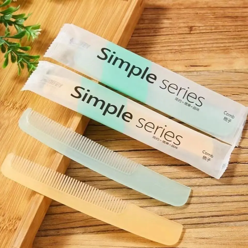 Free Shipping Summer Trip Transparent Color Hotel Travel Family Guests Independent Packing Disposable Portable Combs 5