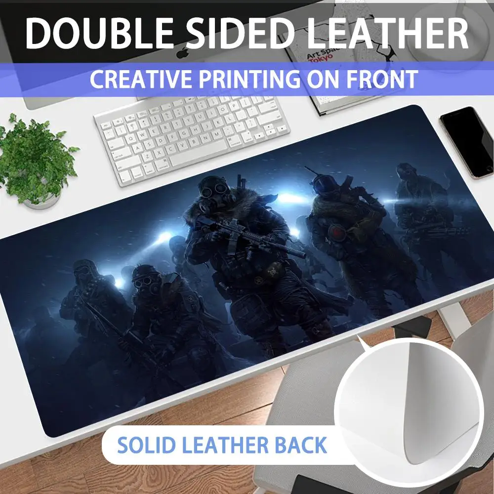 

Mouse Pad Large non-slip desk pad mouse pad PU Breaking out of Wasteland high-end quality light luxury desk pad