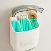 Wall-Mounted Dustproof Chopstick Holder Multi-functional Cutlery Holder Kitchen Knife Fork Spoon Container with Lid for Drainage 4