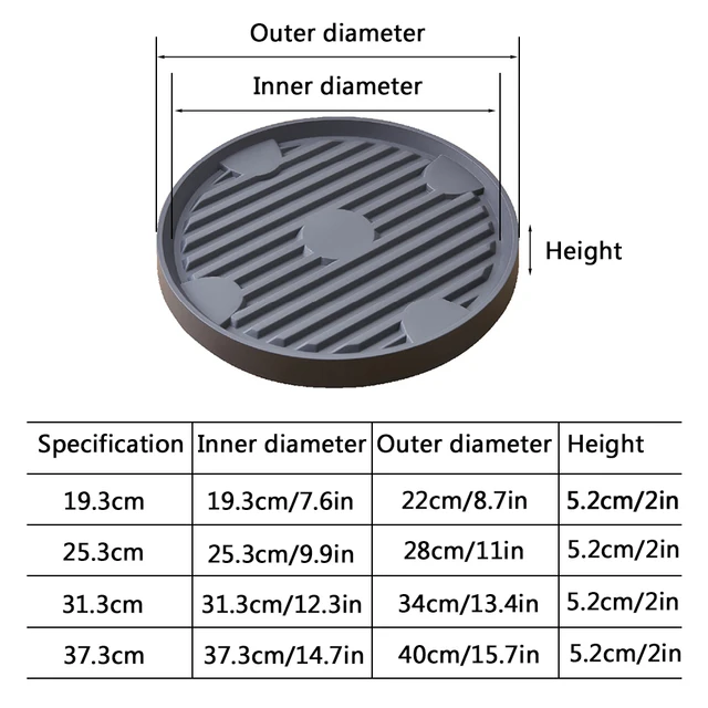 Amagabeli 35.5 * 8.9cm Plateau à Roulettes Pour Plantes - Support De