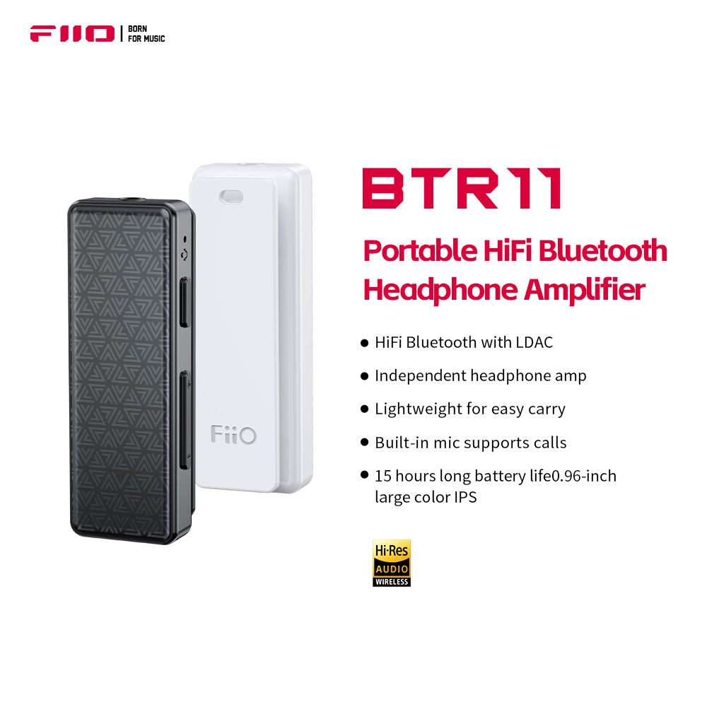FiiO BTR11 Bluetooth 5.3 Receiver LDAC 3.5mm Wireless Audio Headphone Amplifier Adapter