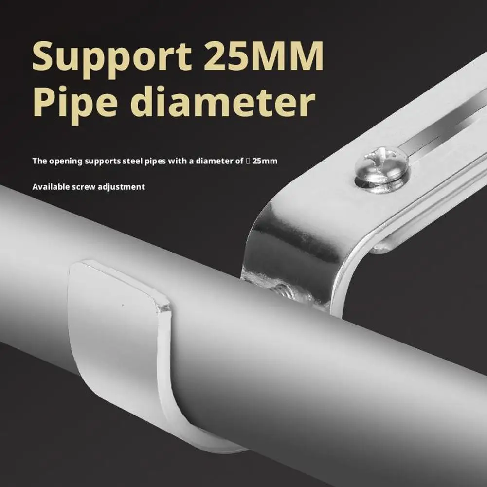 NEW Curtain Rod Holder Portable Single Rod Bracket For WallCurtain Rod Bracket Curtain Rod Support Hanger For 1inch Curtain Rod