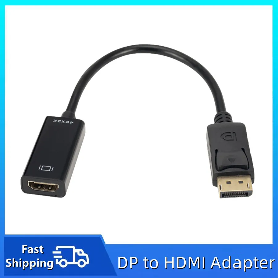 YIGETOHDE Cavo adattatore compatibile da DisplayPort a HDMI 4K maschio DP a femmina Convertitore compatibile HDMI per proiettore PC portatile
