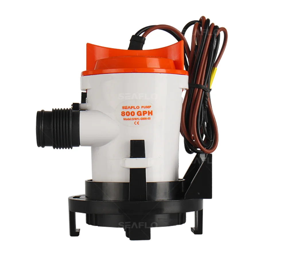 

SEAFLO 03 Series 12V 350/600/800GPH Bilge Pump/Side Mounting Strainer Base Marine Boat RV Caravan