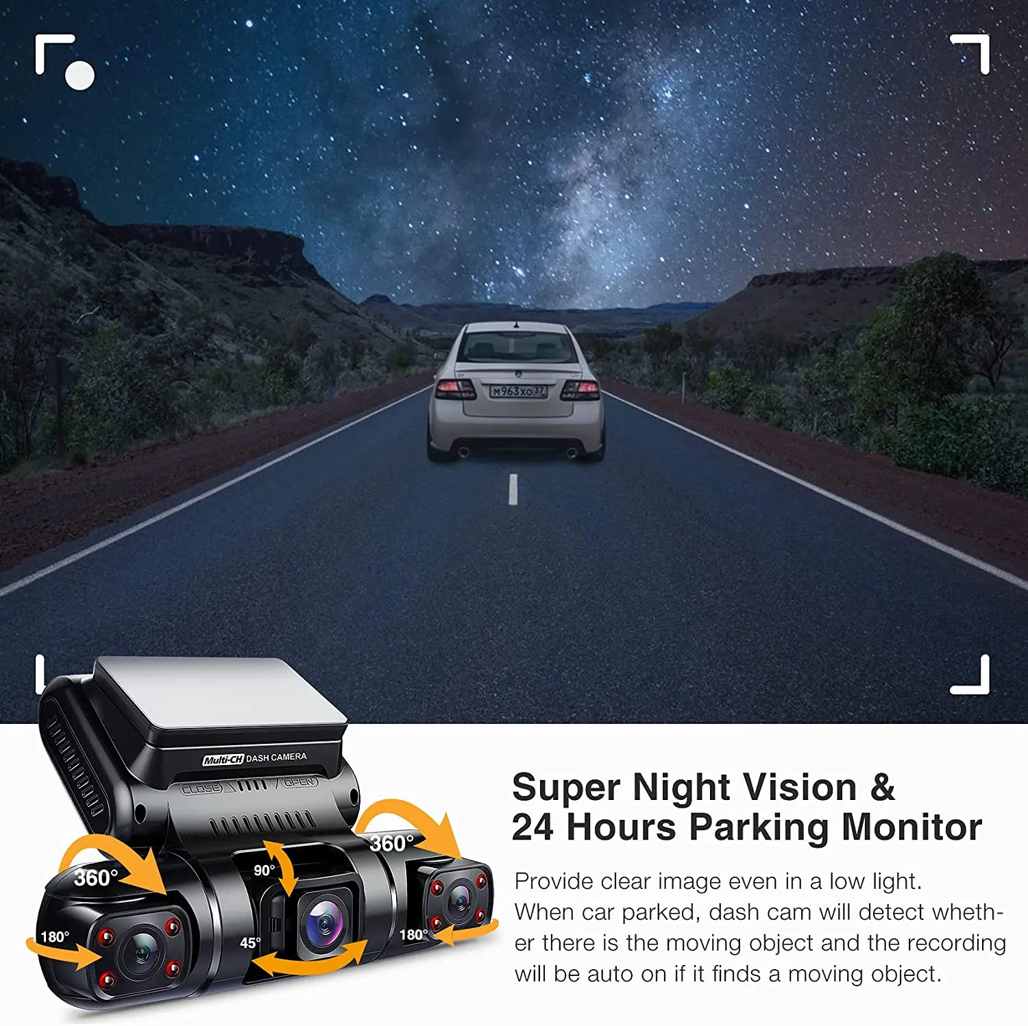 rear view mirror reverse camera 4 Channel Car DVR Full HD 4*1080P Lens Dashcam 8 Infrared Lights Super Night Vision WIFI Video Recorder 256G Memory 24H Parking rear view mirror dash cam