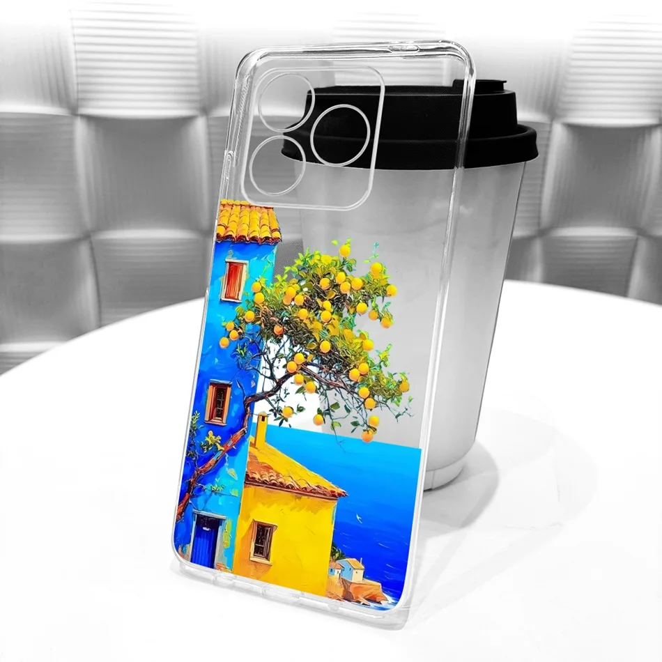 Enhanced Product Title: Sleek Transparent TPU Soft Silicone Phone Case