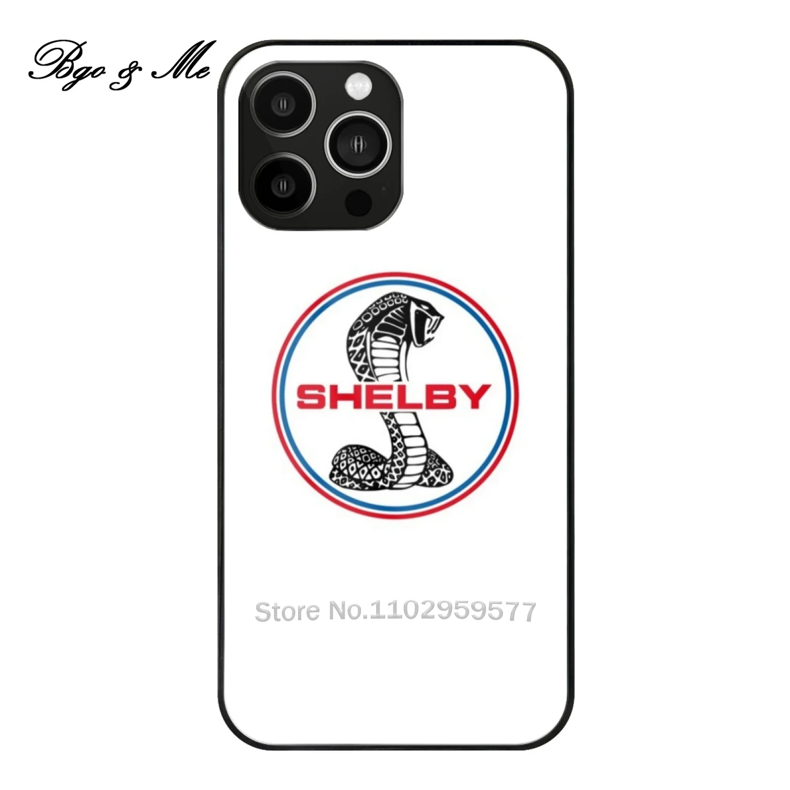 Custodia In Vetro Shelby Per Iphone 15 14 13 12 Pro Max Cover In Vetro Temperato Caroll Shelby 427 289 V8 A Viper