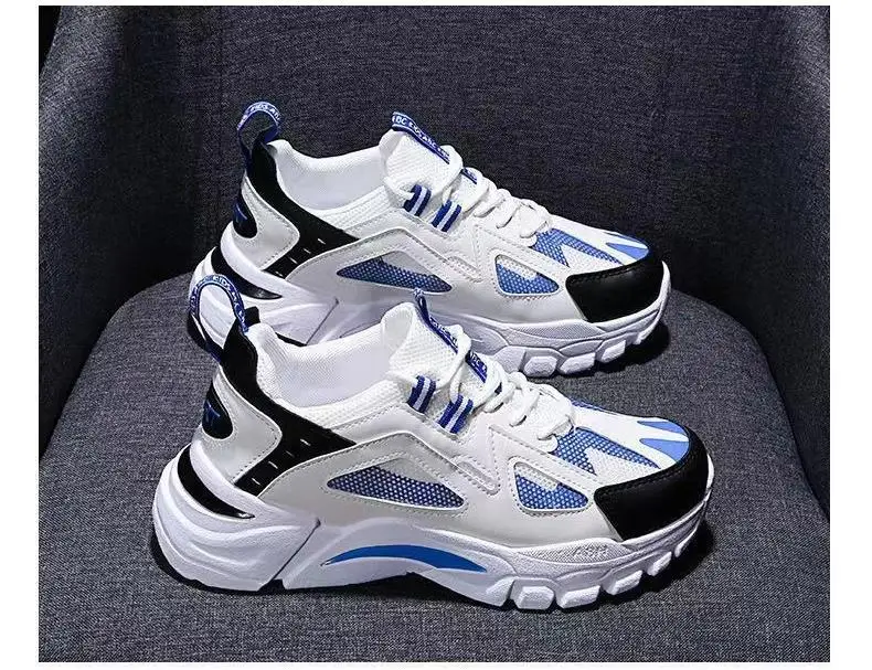 Description Picture 4 of itemMen's Sports Shoes Casual Running Shoes Breathable Mesh Shoes Walking Basketball Sneakers Thick Soled Height increasing Shoes