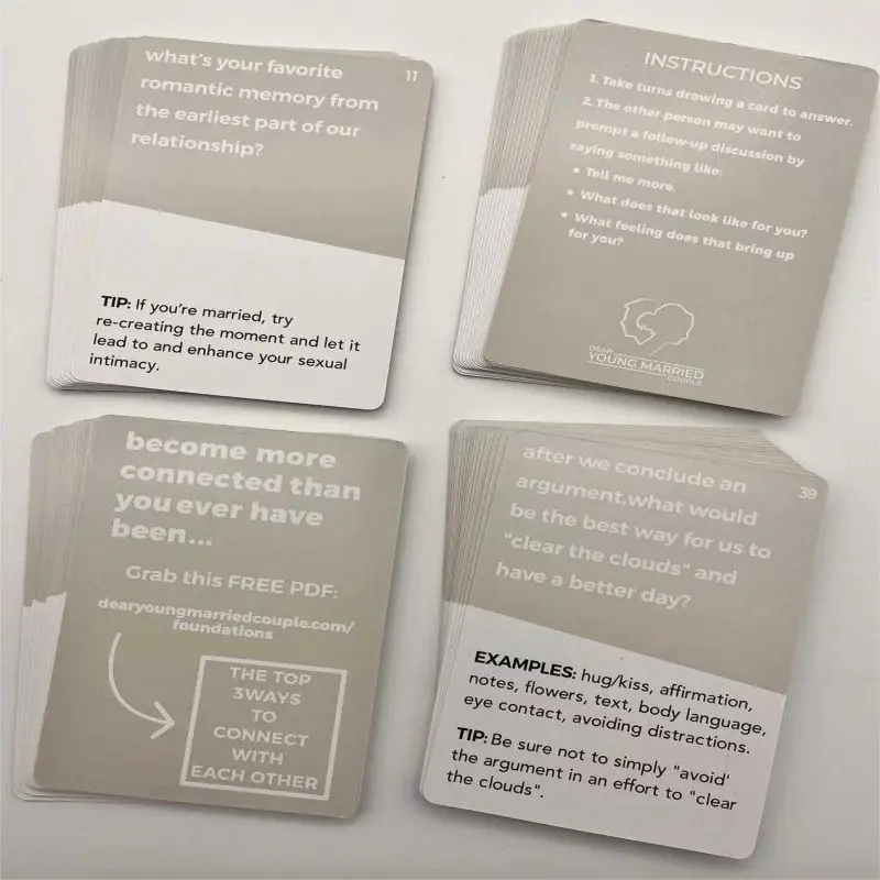 Настольные игры, парные Разговорные карты, настольные карты ...