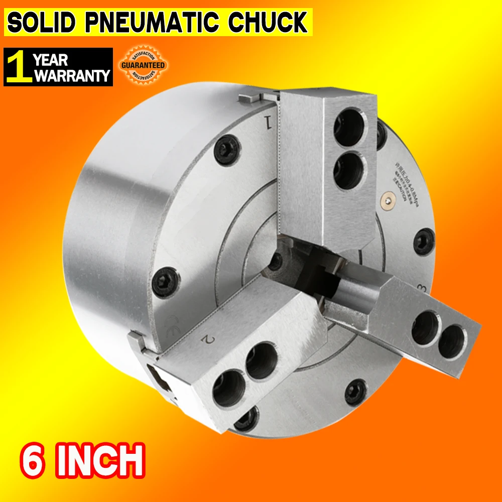 

3-jaw solid pneumatic lathe chuck 160 chuck 6 inches suitable for CNC machine tool lathe modification complete set