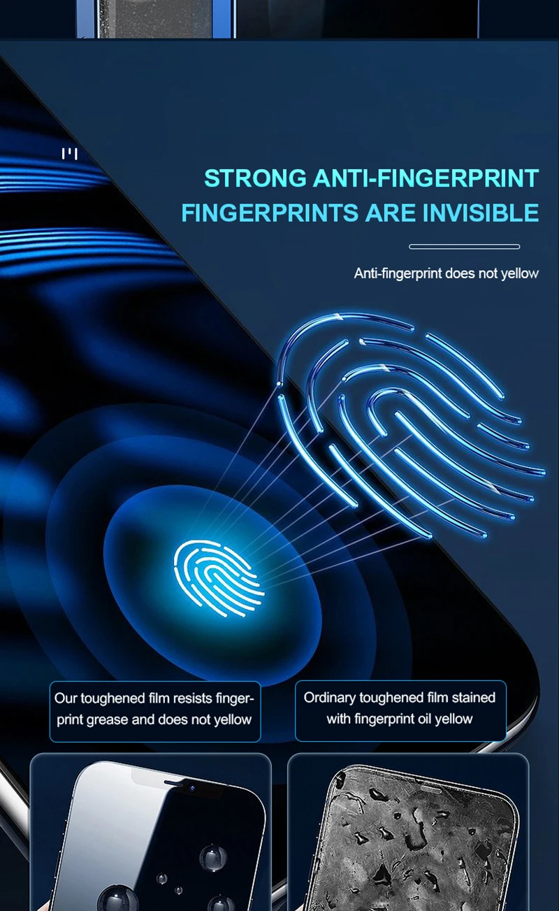 5PCS 9D Screen Protector For IPhone 15 14 13 12 11 Pro Protective For IPhone X XR XS Max 6 6s 7 8 Plus Tempered Glass_voghion.com