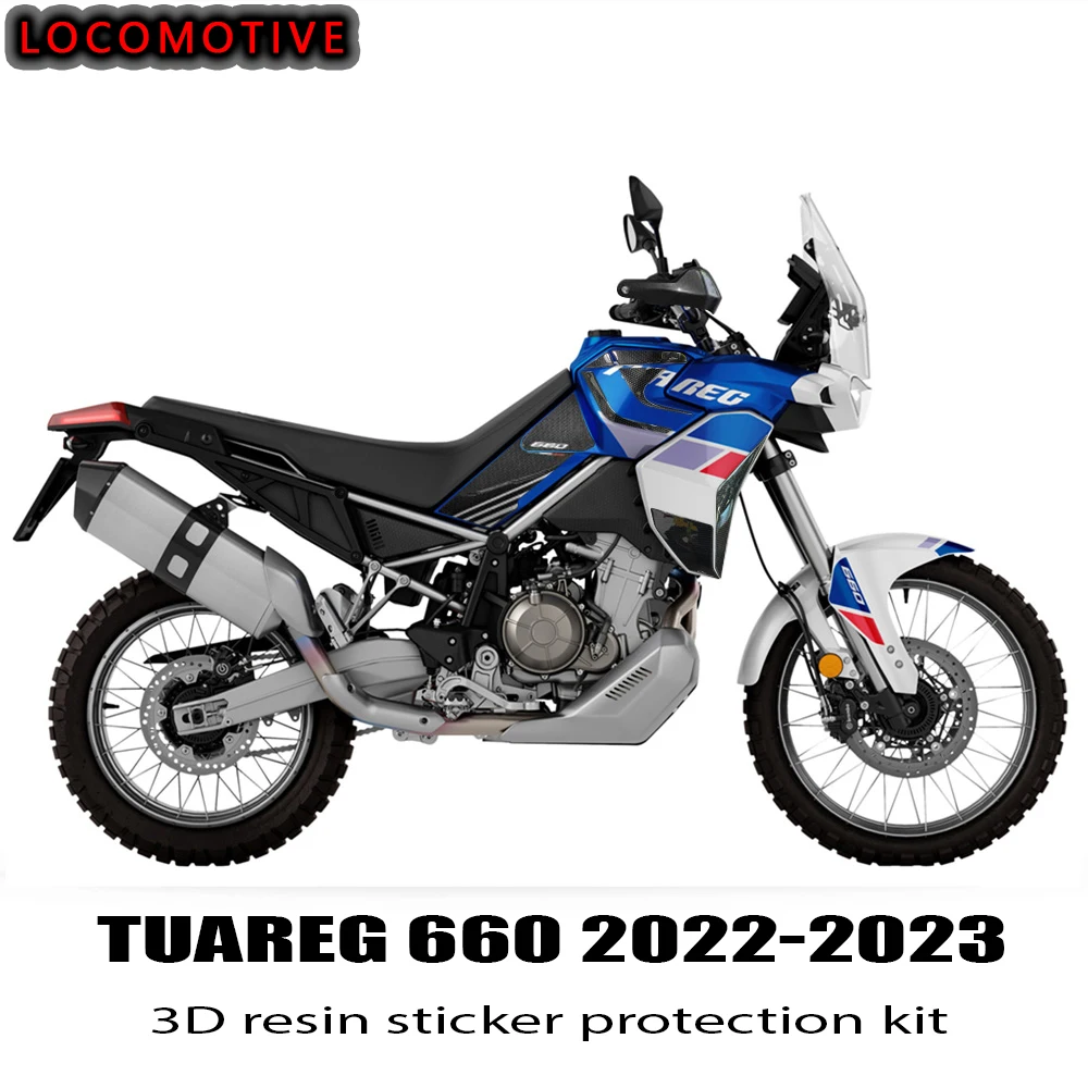 Per Aprilia Tuareg 660 2022-2023 3D Kit Di Protezione Adesivo In Resina Epossidica Tappetino Serbatoio