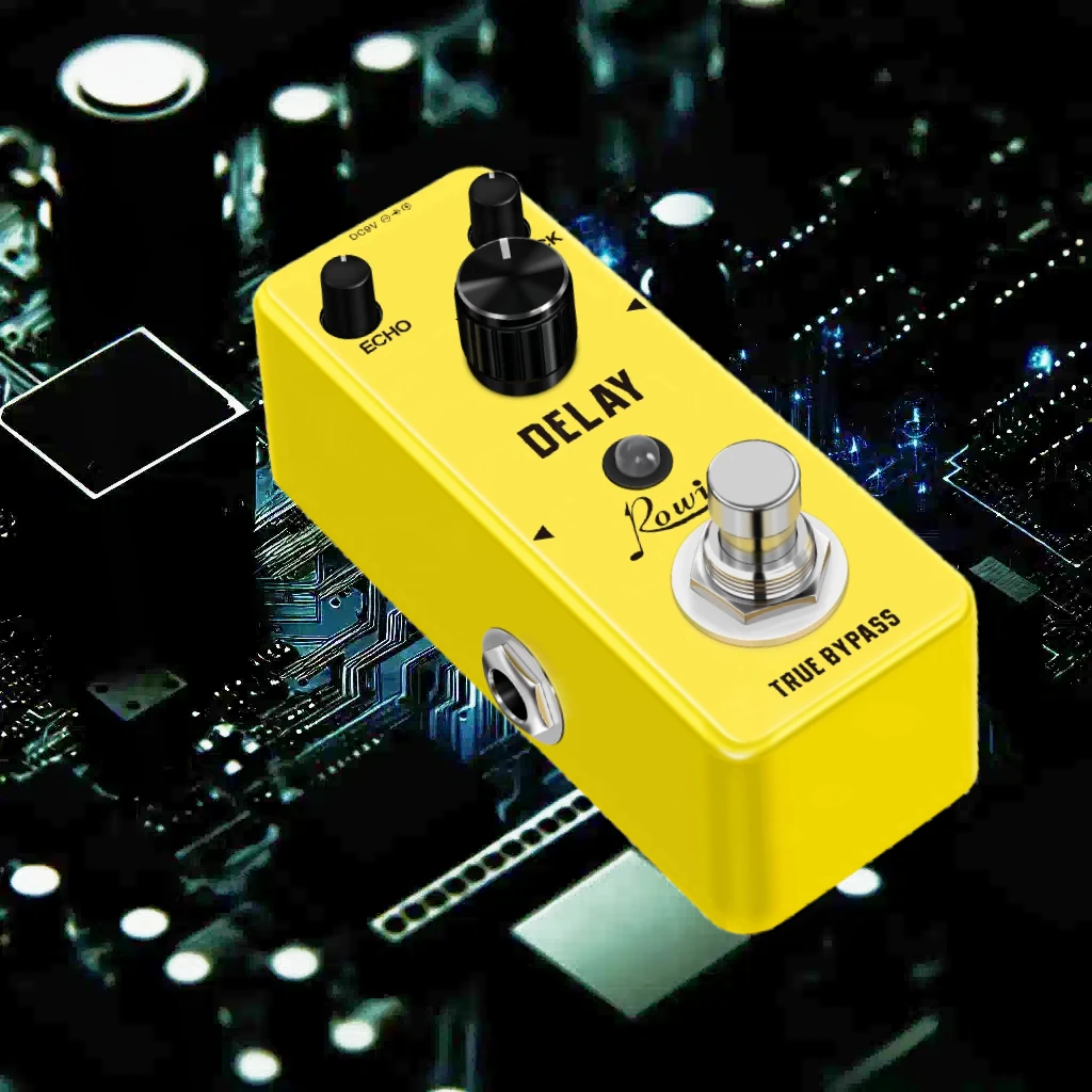 Rowin Noise Gate Pedal Guitar Delay Chorus Vibrolo Phaser Flanger Booster Equalizer Effects Fuzz Metal Dist Blues Drive