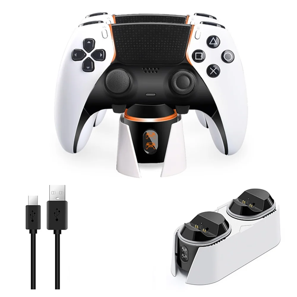 Dual Fast Charger For PS5 Wireless Controller USB Type-C Charging Dock Station For PS5 Joystick Gamepad Game Console Accessories game controller charging cable
