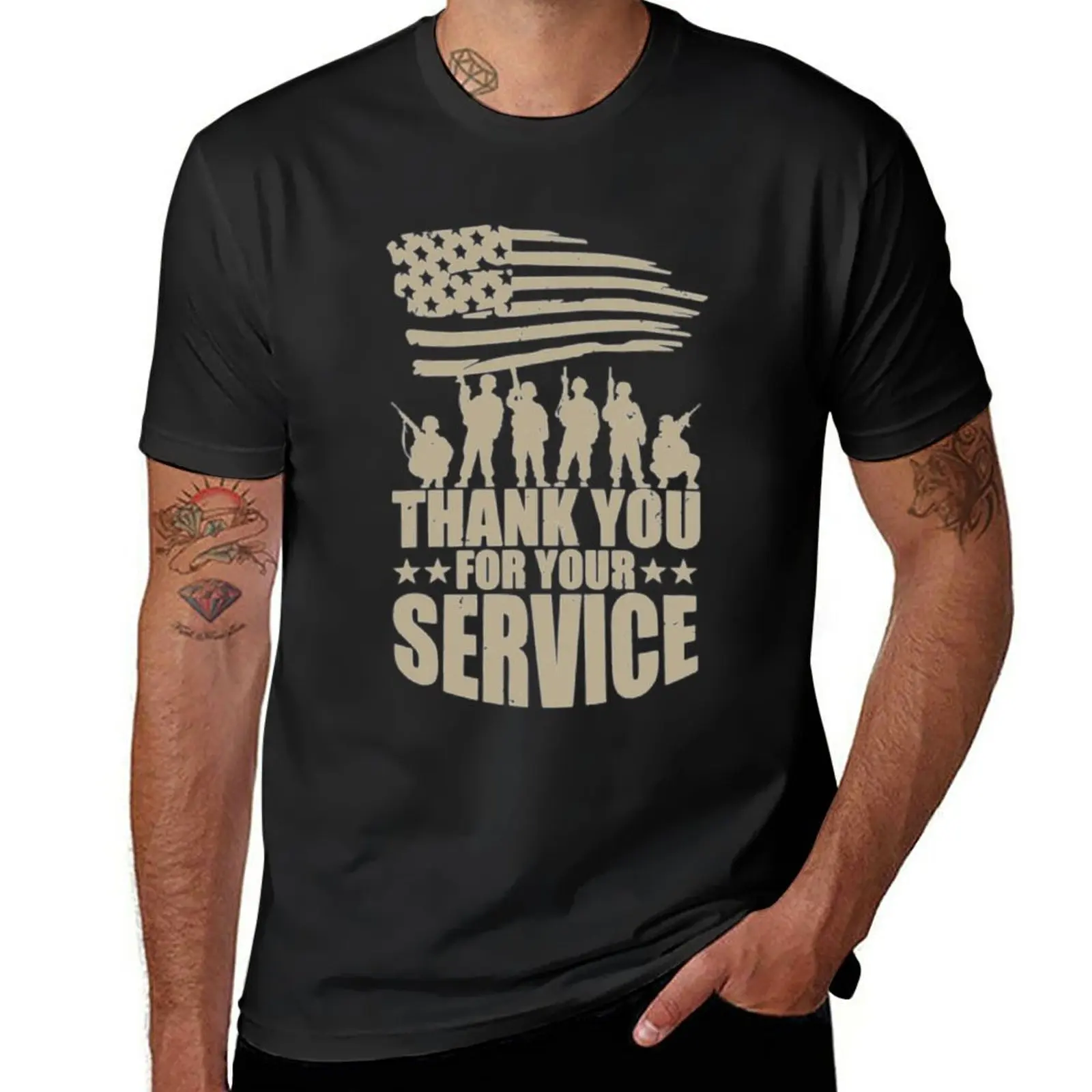 

Thank You For Your Service T-Shirt quick-drying t-shirt sports fan t-shirts shirts graphic tees black t-shirts for men