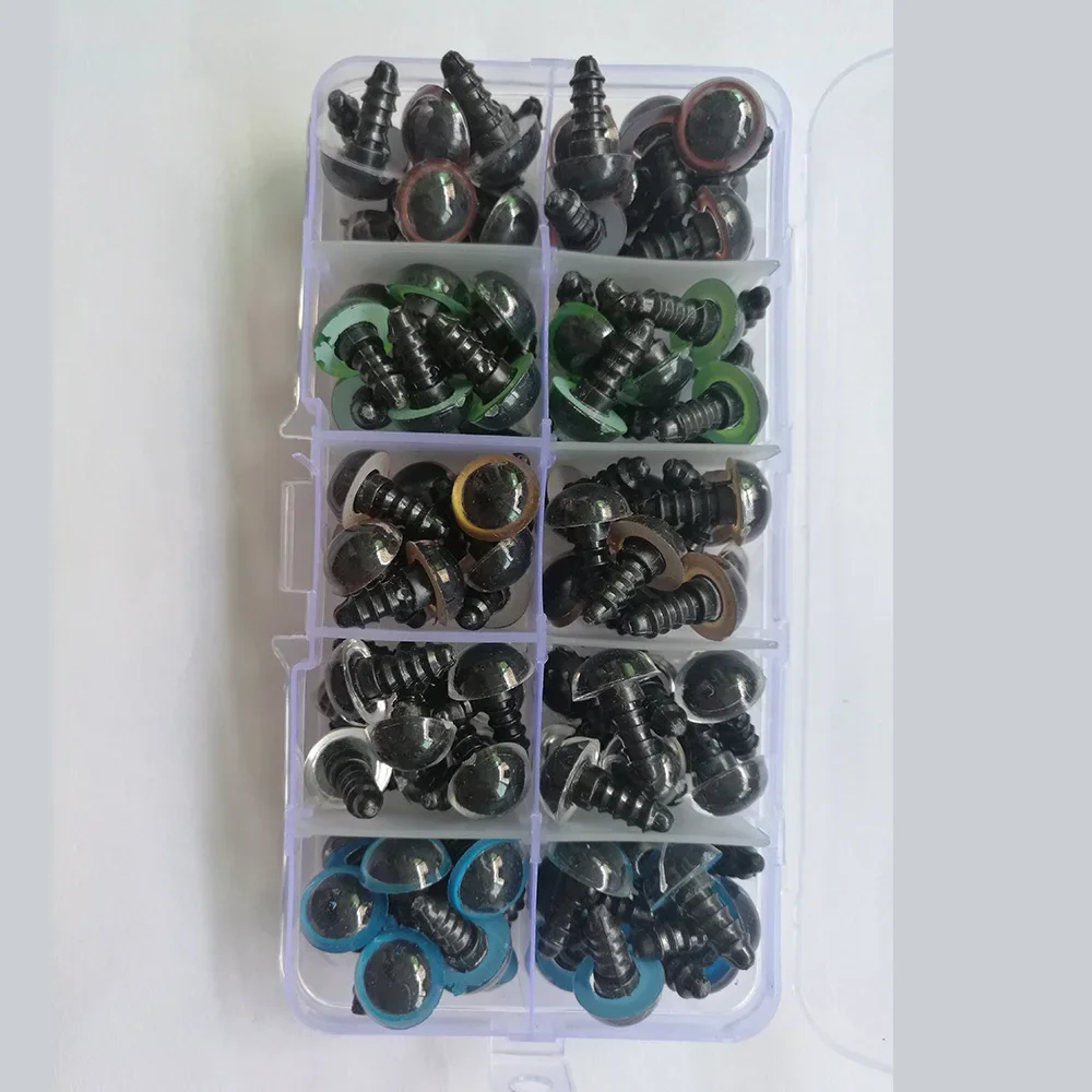 Plastic Safety Eyes 100PCS For Teddy Bear Doll Animal Puppet Crafts Kids Toys