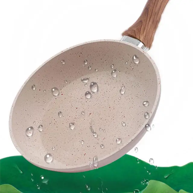 Padella antiaderente Mini Uovo Fritto Riso Fiamma Aperta Bistecca di Induzione Universale Fornello Resistente All'usura Pentola di Pietra Multi-funzione R2U8 2