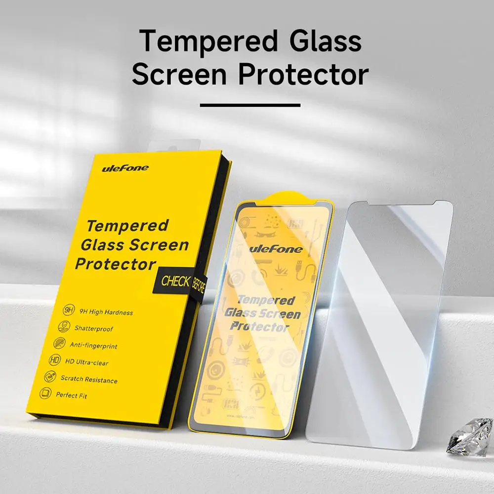 For Ulefone Armor 28 Ultra Thermal / Armor 28 Pro 2pcs Pack Ulefone 9H HD Anti Fingerprint Tempered Glass Film Screen Protector