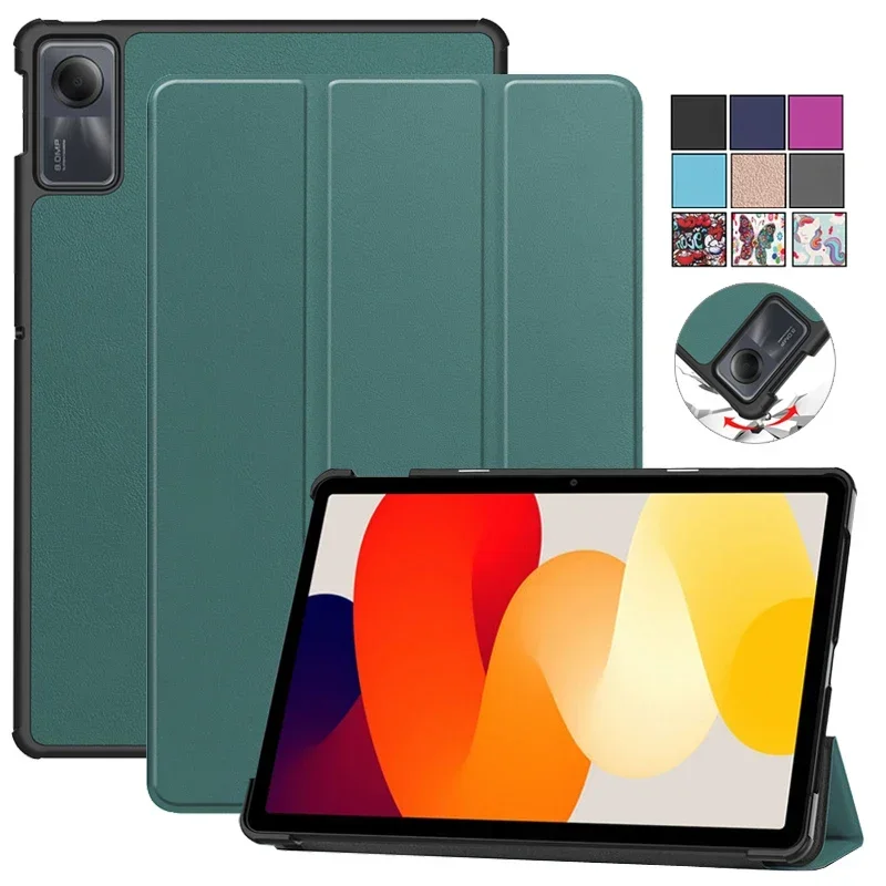 Couro Tri-folding Stand Tablet Case Capa Shell Magnético para Xiaomi Redmi Pad se 11 2023 pu