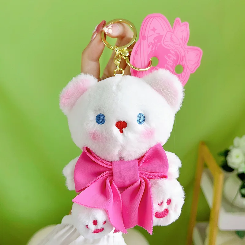 1 PCS - Mini Ours en Peluche Doux et Mignon pour Enfant, Porte