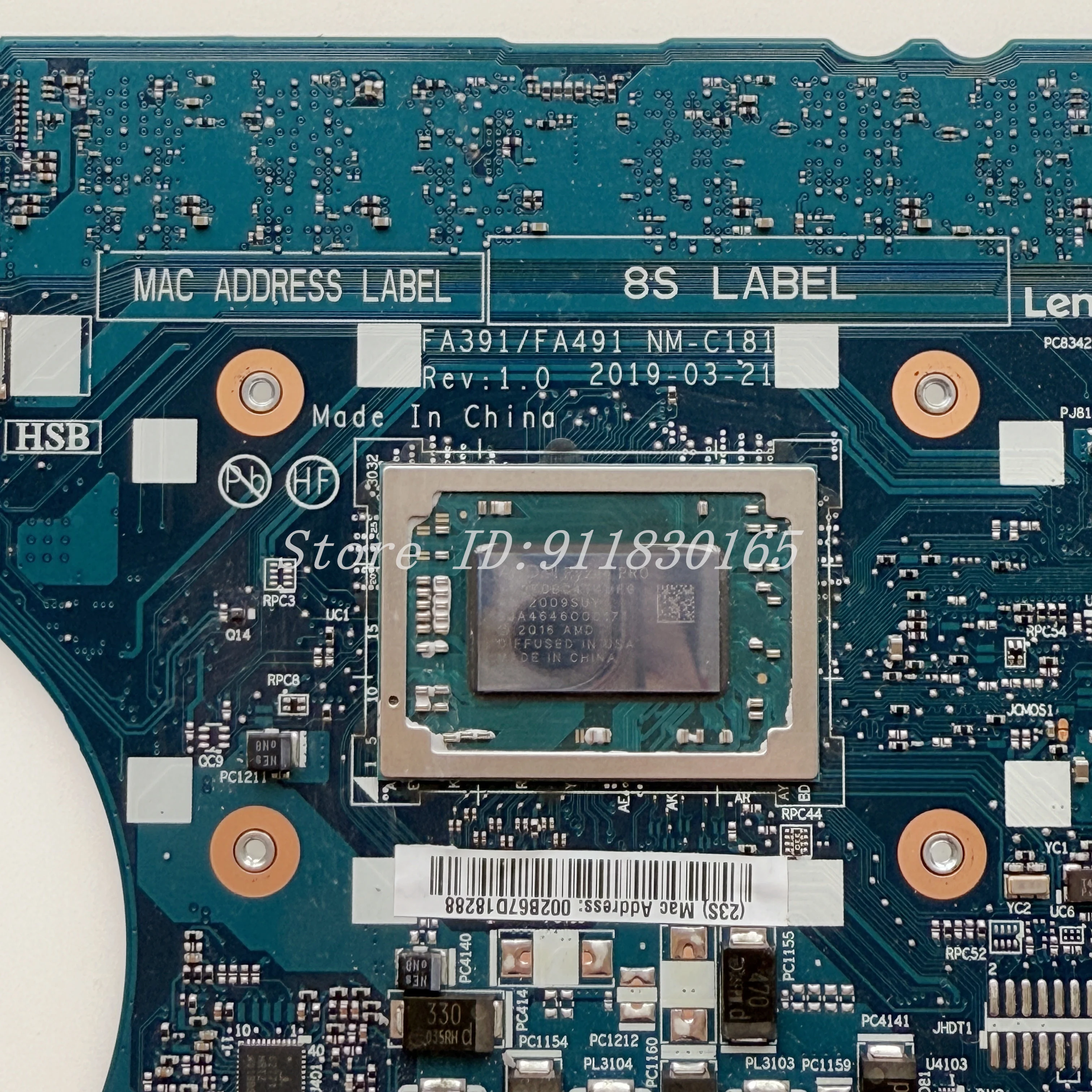 Motherboard Thinkpad X395 Ram Upgrade FA391 FA491 NM-C181