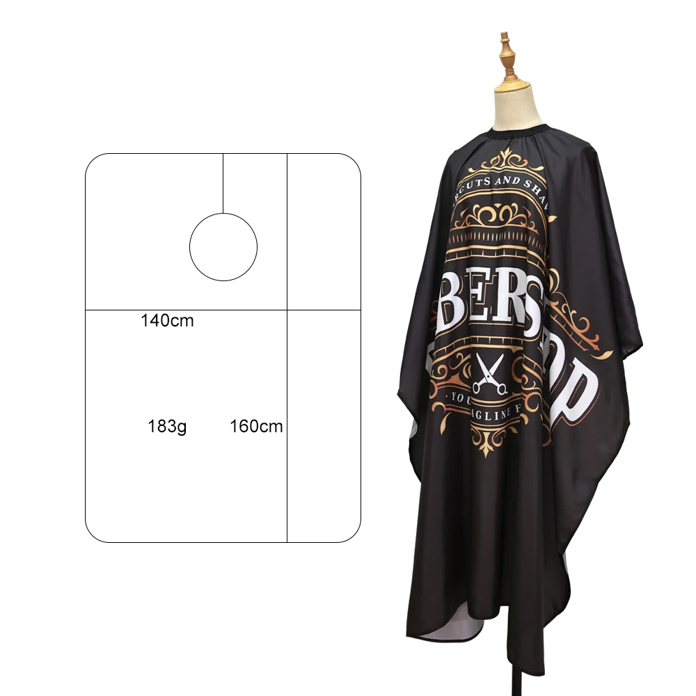 Barber Haircut Cloth Home Hairdresser Apron Hair Cut Cape Salon Hairdress Gown Hairdressing Coat Barbershop Accessory 2