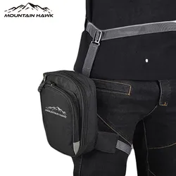 Adventure Motorcycle Drop Leg Waist Bag - Versatile Outdoor Riding Gear (Black)