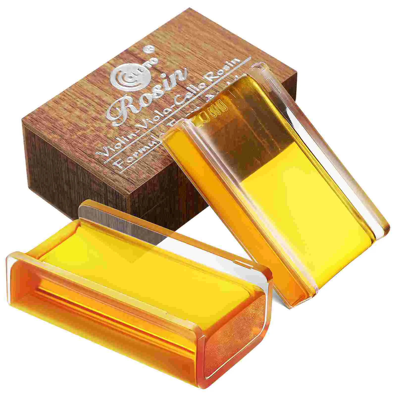 

2 Pcs Violin Rosin Cello Viola Rosin for Violin Bow Violin Accessories with Storage Boxes