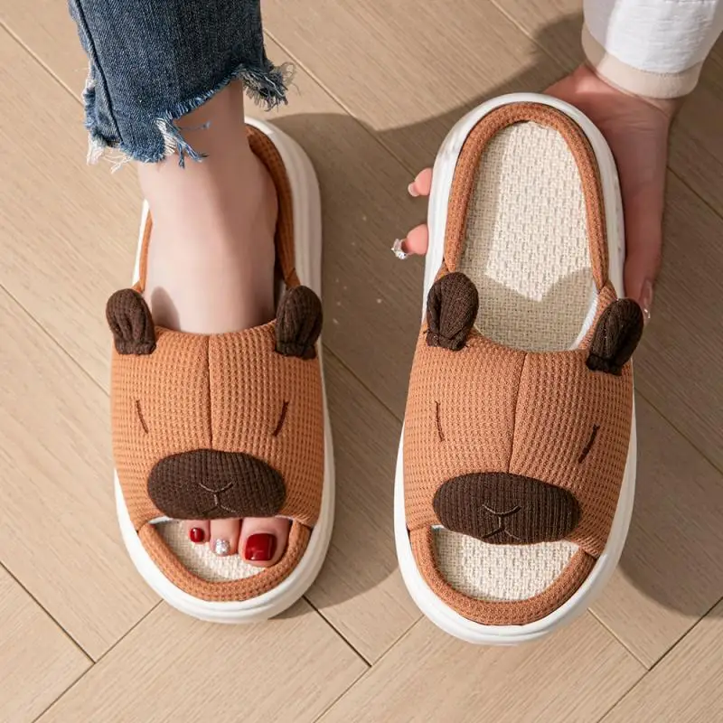 Casual Platform Slippers Women Home Spring Summer Cartoon Luxury Designer Shoes Ladies Fashion Indoor Outdoor Footwear Elegant