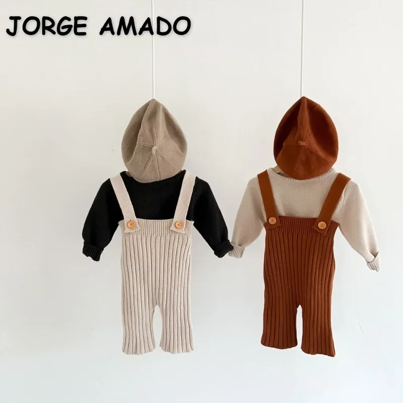 

2 шт./комплект, вязаный пуловер с круглым вырезом и длинным рукавом