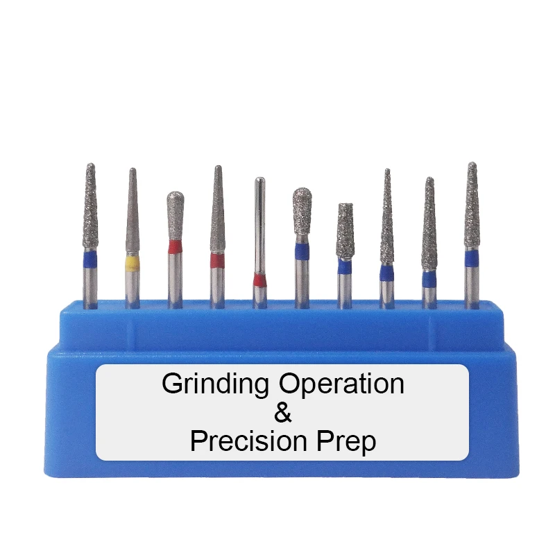 JINGT 1 Box Dental Diamond Burs Drill for High Speed Handpiece Dentist Burs FG Series Dia.1.6mm Dental Material