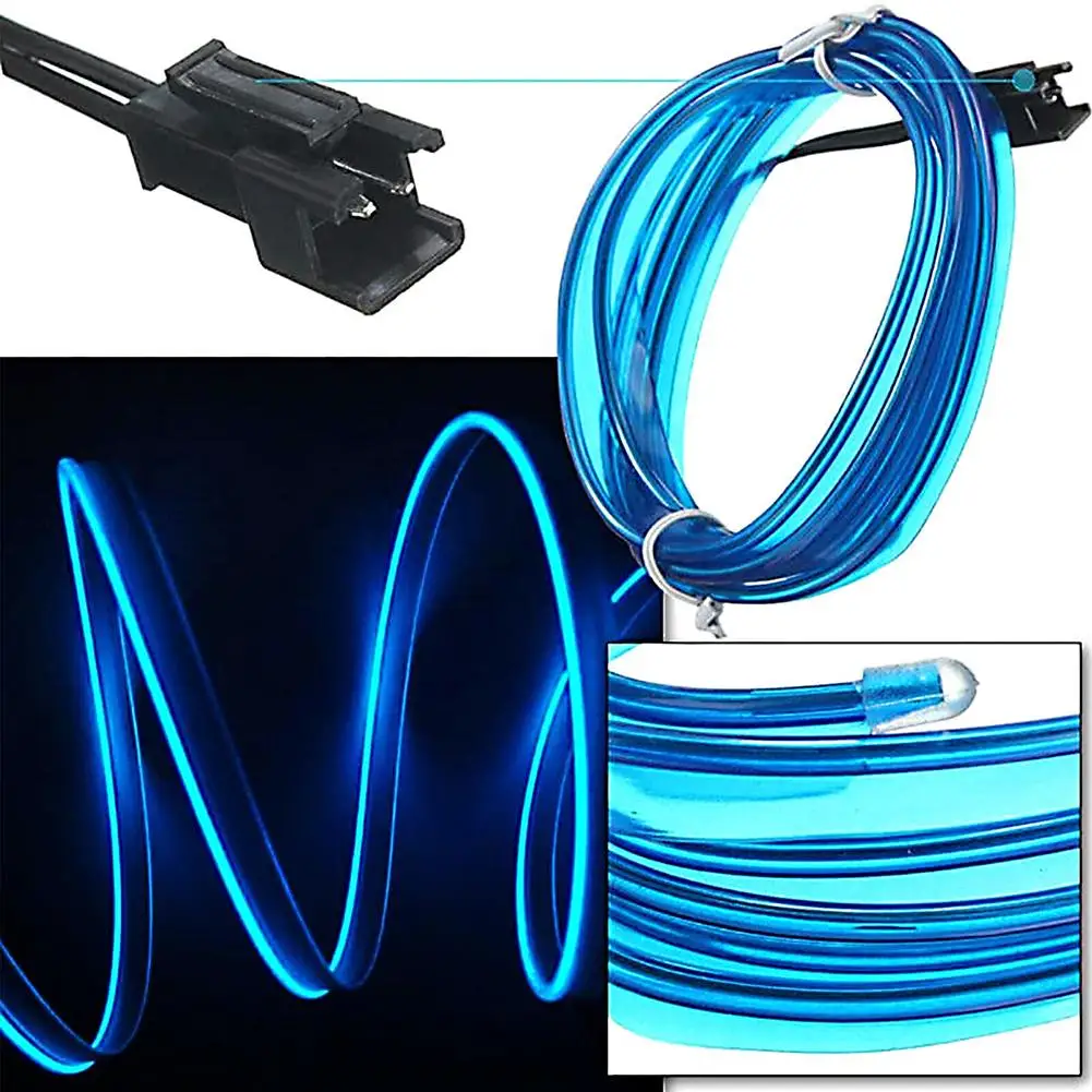 ڵ LED  Ʈ,  EL ̺  ŰƮ, ڵ ׸  ̾ Ʈ , DRL ׼, 12V 9.8FT, 2 