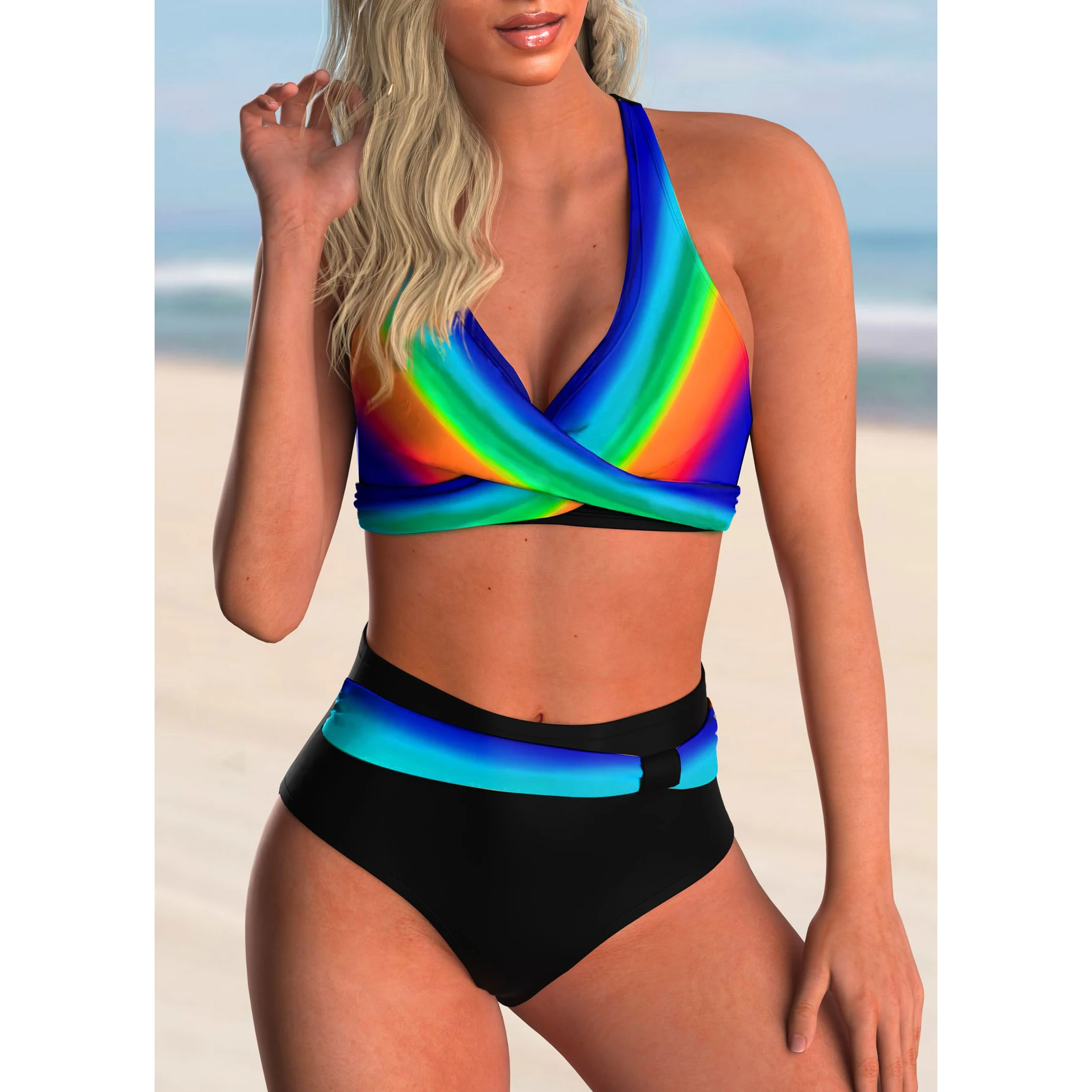 Рисунок 2 - Новинка 2023, женский купальный костюм в стиле ретро