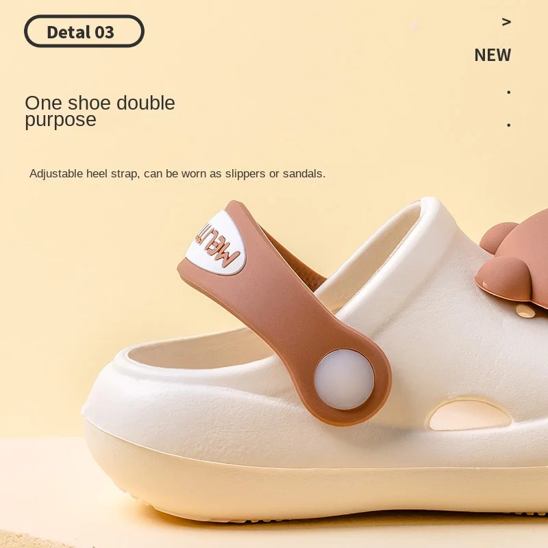 Baby Boys and Girls' Anti-skid Comfortable and Versatile Slippers Cave Shoes Cartoon Animals Korean Version Summer 5