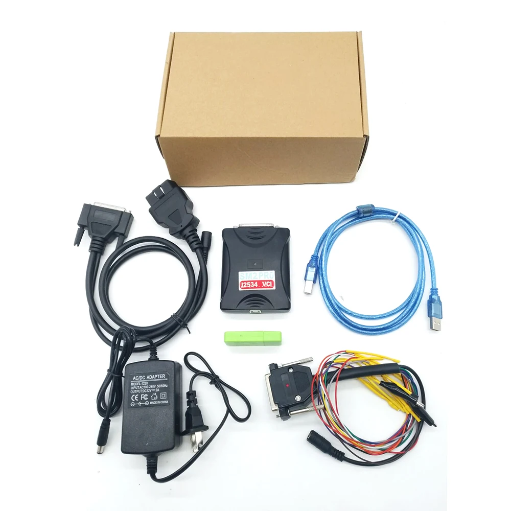 

SM2 Pro J2534 V1.21 VCI ECU Tools Data R&W Tools PCMtuner 67 in 1 OBD Scanmatik 2 Pro Programmer For Car Engineers
