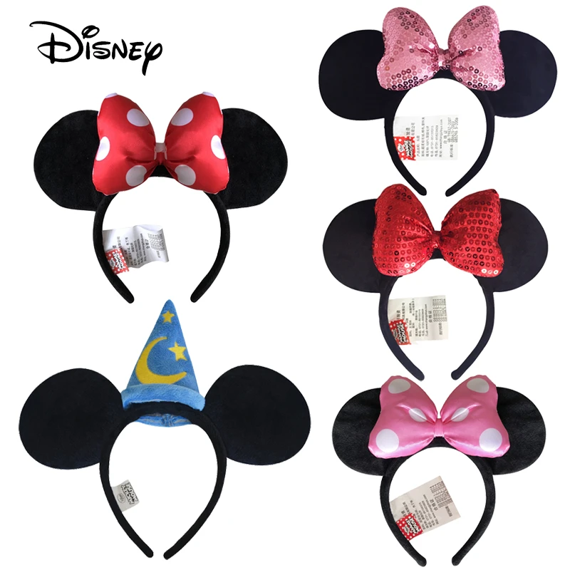 Observeer Nuttig Bewust Disney Minnie Mouse Mickey Mouse Hoofd Oren Meisjes Haarbanden Disney  Prinses Hoofdtooi Hoepel Kawaii Knuffels Kerstcadeau|null| - AliExpress