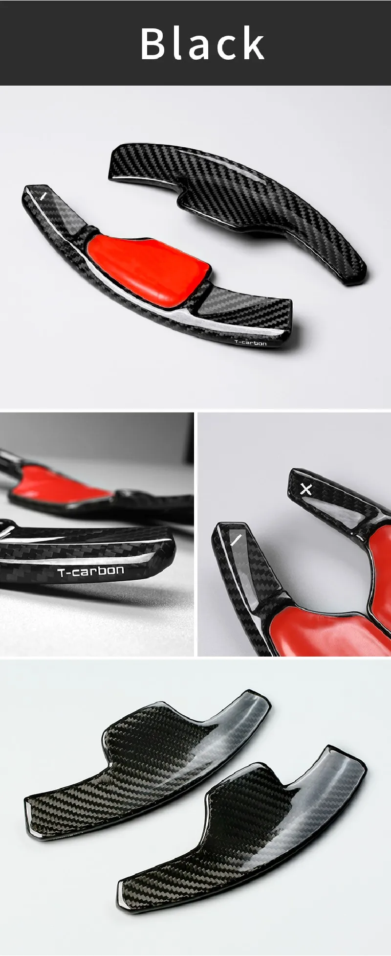 Carbon Fiber Extension Shift Paddle Shifter For Cadillac CT4 CT5 Low-end Version 2017-2022 Car Steering Wheel Paddle Shifters