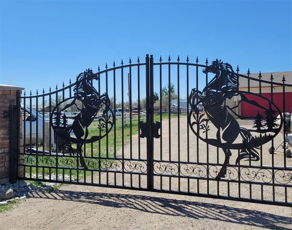Hot Sale Traditional Wrought Iron Gate Supports Sizes And Colors With Images, Providing The Best Prices