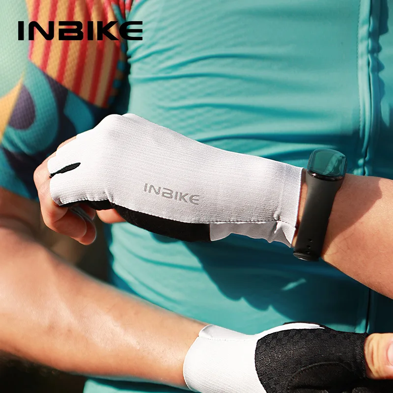 INBIKE Cycling Gloves Half Finger Road Bike Riding Gloves Shock Absorption MTB Professional Biker Gloves For Cycling Accessories 3