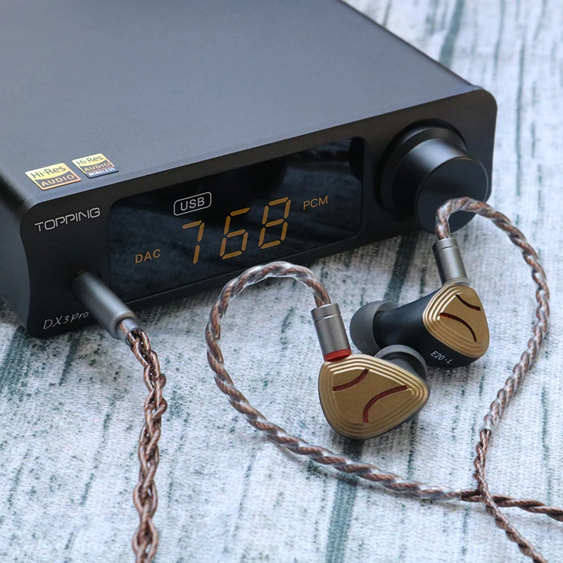 Hifi Fone de Ouvido Headphone Outdoor Hifi Audio Earconjunto Berílio Revestido Driver Dinâmico Milímetros Dlc Diafragma 10 Milímetros Aoshida-e20 - Image 4