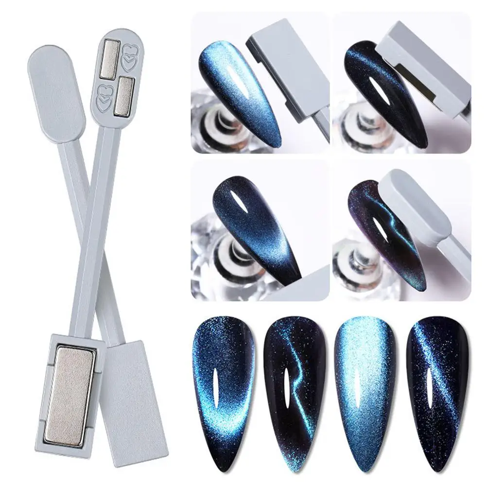 

Dual-ended Cat Eye Magnetic Stick Flower Strip Pattern 3D Magnetic Effect Nail Art Magnet Tools For Polishing Gel Manicure Tools