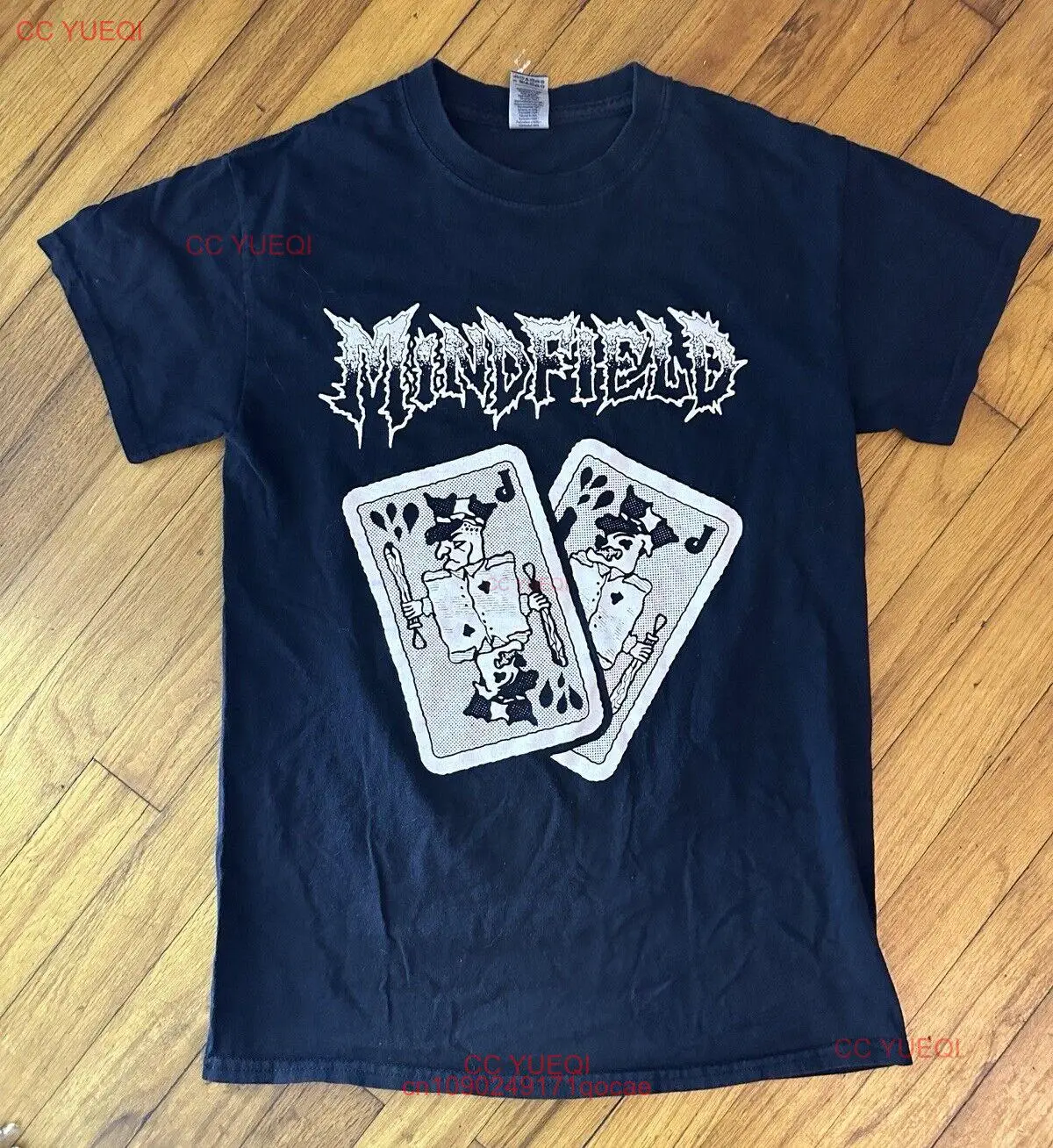 Редкая Винтажная Футболка MindField Двусторонняя черная Редкая Винтажная Футболка MindField Двусторонняя черная