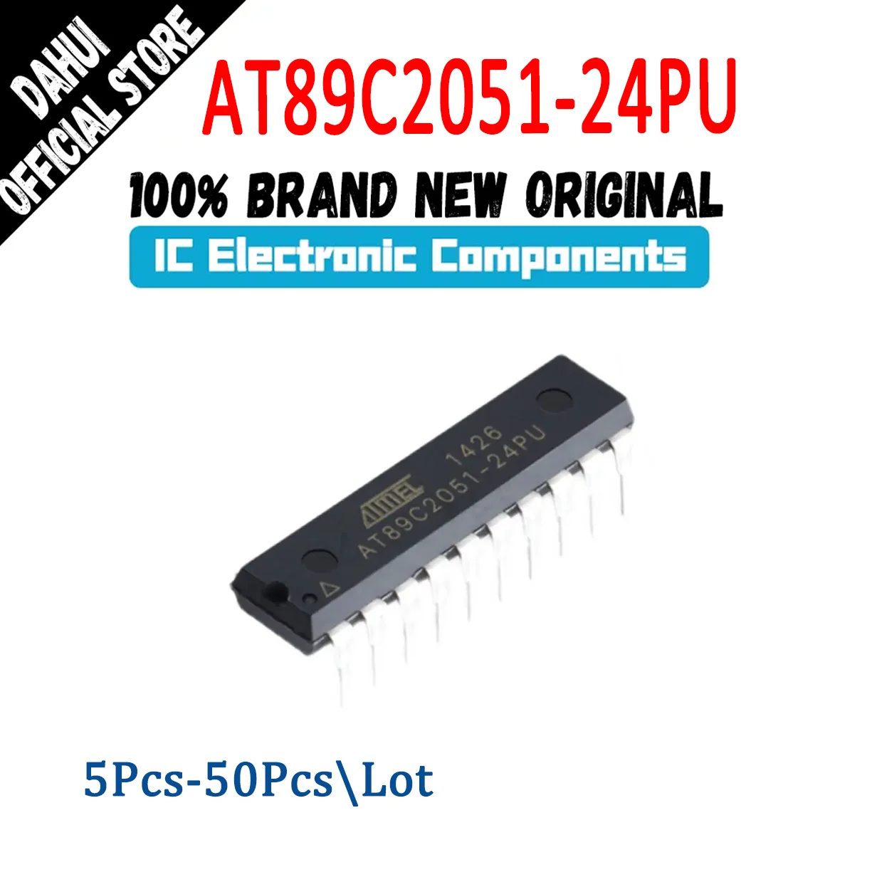 

AT89C2051-24PU AT89C2051-24 AT89C2051 AT89C AT89 AT IC MCU Chip DIP-20 In Stock 100% New Originl Original authentic