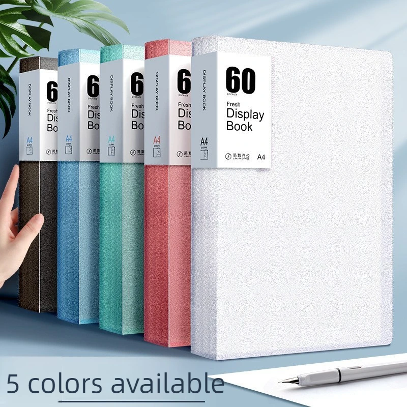 Cartella Portadocumenti A4 da 60 Pagine Resistente e alla Moda con Pannelli Trasparenti - immagine 5