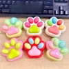 1Pcs Soft Sticky Stress Relief Relax Toys Squeeze Cat Paw Toys Decompressing Pinching Cat Paw PU Slow Rebound Toy 1